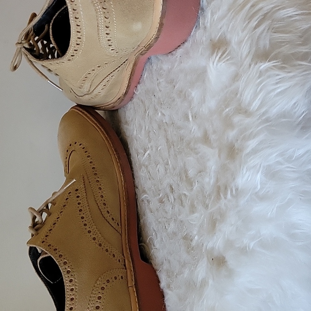 Cole Haan Tan Suede Oxfords - Picture 9 of 12